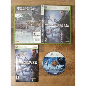 BlackSite: Area 51 (Microsoft Xbox 360, 2007) Complete CIB - Tested